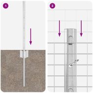 Ограда и колче Сребрист 0,8 x 100 м Стомана