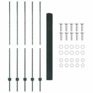 Ограда и колче Зелен 1,6 x 10 m Стомана