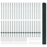 Ограда и колче Зелен 1,5 x 50 m Стомана