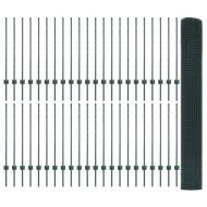 Ограда и колче Зелен 1 x 100 m Стомана