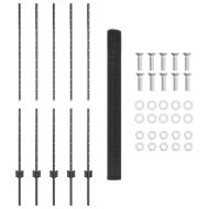 Ограда и колче Сив 1,4 x 10 m Стомана