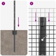 Ограда и колче Сив 0,8 x 25 m Стомана