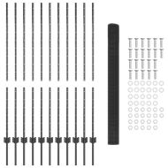 Ограда и колче Сив 1,4 x 25 m Стомана
