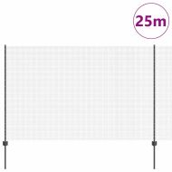 Ограда и колче Сив 1,5 x 25 m Стомана