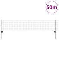 Ограда и колче Сив 0,4 x 50 м Стомана