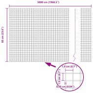 Ограда и колче Сив 0,6 x 50 м Стомана