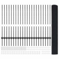 Ограда и колче Сив 1 x 50 m Стомана