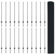 Ограда и колче Сив 1,2 x 50 m Стомана