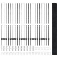 Ограда и колче Сив 1,4 x 50 m Стомана