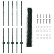 Ограда и колче Зелен 1 x 10 m Стомана