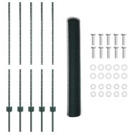 Ограда и колче Зелен 1,2 x 10 m Стомана