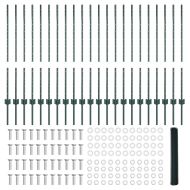 Ограда и колче Зелен 1 x 50 m Стомана