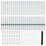 Ограда и колче Зелен 1 x 50 m Стомана