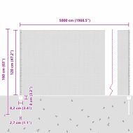 Ограда и колче Зелен 1,2 x 50 m Стомана