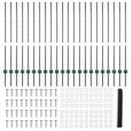 Ограда и колче Зелен 1,2 x 50 m Стомана