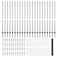 Ограда и колче Зелен 1,6 x 50 m Стомана
