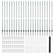 Ограда и колче Зелен 1,6 x 50 m Стомана
