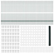 Ограда и колче Зелен 1,4 x 100 m Стомана