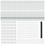 Ограда и колче Зелен 1,5 x 100 м Стомана