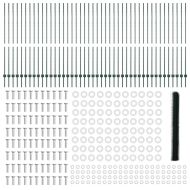 Ограда и колче Зелен 1,5 x 100 м Стомана