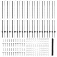 Ограда и колче Сив 1,4 x 50 m Стомана