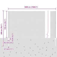 Ограда и колче Сив 1,5 x 50 m Стомана