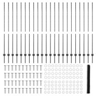 Ограда и колче Сив 1,6 x 50 m Стомана