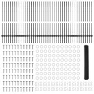 Ограда и колче Сив 1,2 x 100 m Стомана