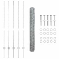 Ограда и колче Сребрист 1,2 x 10 m Стомана