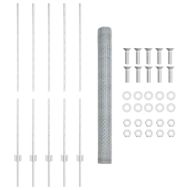 Ограда и колче Сребрист 1,4 x 10 m Стомана