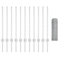 Ограда и колче Сребрист 0,8 x 25 m Стомана