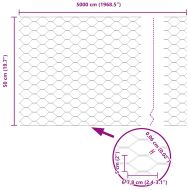Ограда и колче Сребрист 0,5 x 50 м Стомана