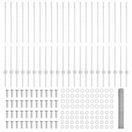 Ограда и колче Сребрист 1,2 x 50 m Стомана