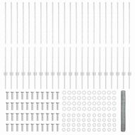 Ограда и колче Сребрист 1,2 x 50 m Стомана