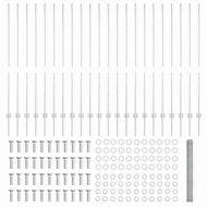 Ограда и колче Сребрист 1,4 x 50 m Стомана