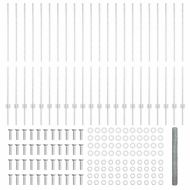 Ограда и колче Сребрист 1,4 x 50 m Стомана