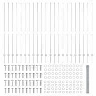 Ограда и колче Сребрист 1,6 x 50 m Стомана