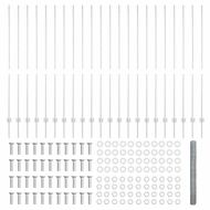 Ограда и колче Сребрист 1,6 x 50 m Стомана