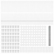 Ограда и колче Сребрист 1,4 x 100 m Стомана