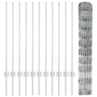 Ограда и колче Сребрист 1 x 25 m Стомана