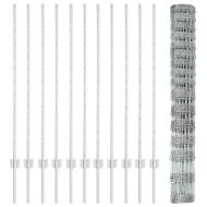 Ограда и колче Сребрист 1,2 x 25 m Стомана