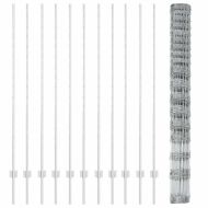 Ограда и колче Сребрист 1,5 x 25 m Стомана