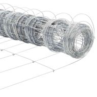 Ограда и колче Сребрист 1,5 x 25 m Стомана
