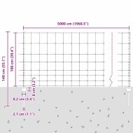 Ограда и колче Сребрист 1 x 50 m Стомана