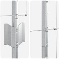 Ограда и колче Сребрист 1 x 50 m Стомана