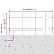 Ограда и колче Сребрист 1 x 50 m Стомана