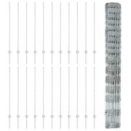 Ограда и колче Сребрист 1,2 x 50 m Стомана