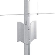 Ограда и колче Сребрист 0,8 x 100 м Стомана