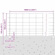 Ограда и колче Сребрист 1 x 100 m Стомана