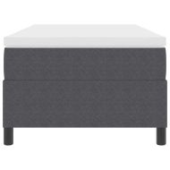 Легло с пружинирана основа Тъмен сив и бял 100 x 200 cm